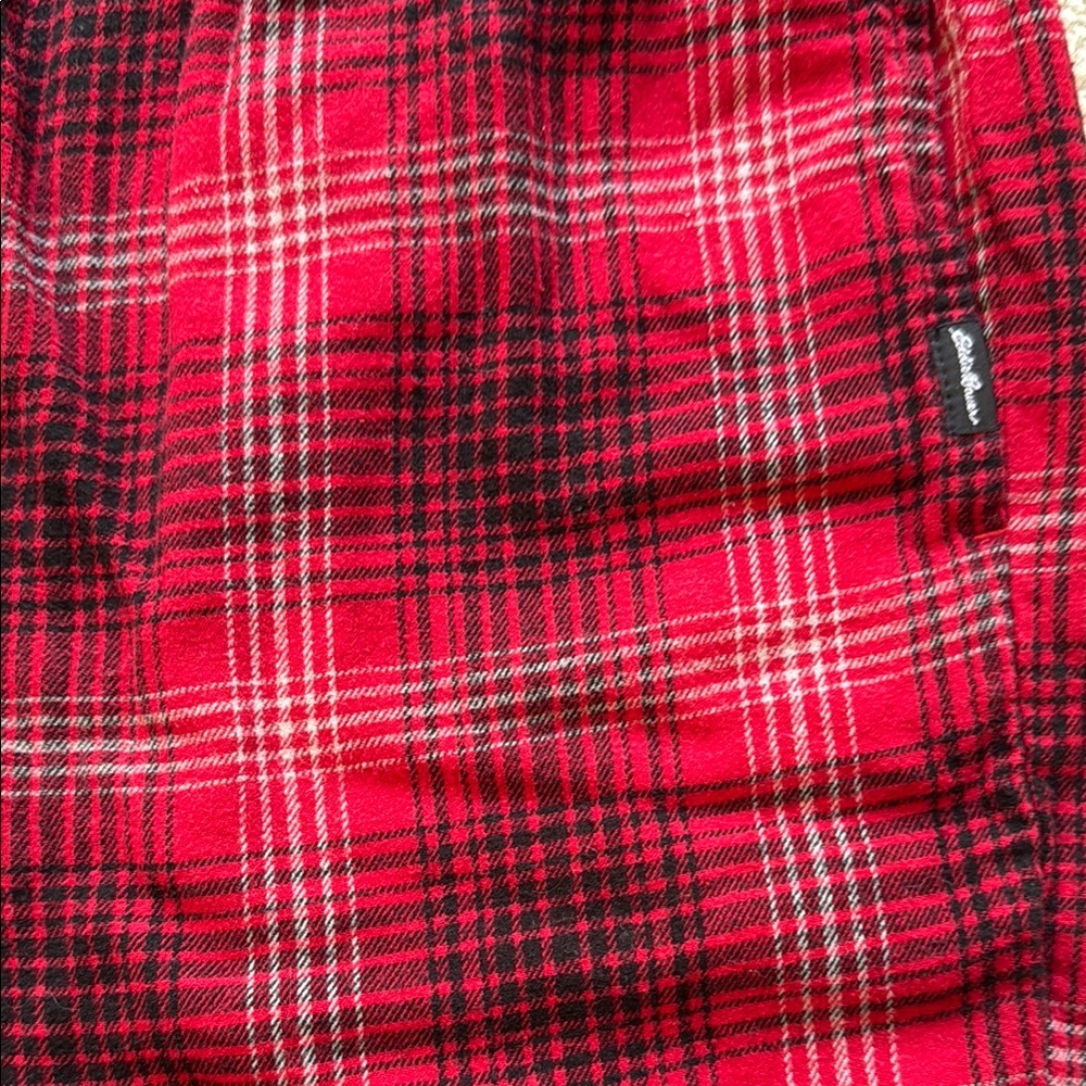 Eddie Bauer & Perry Ellis Lounge Red & Blue Plaid Pants - Picture 4 of 10